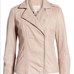 Hinge Feminine Leather Moto Jacket